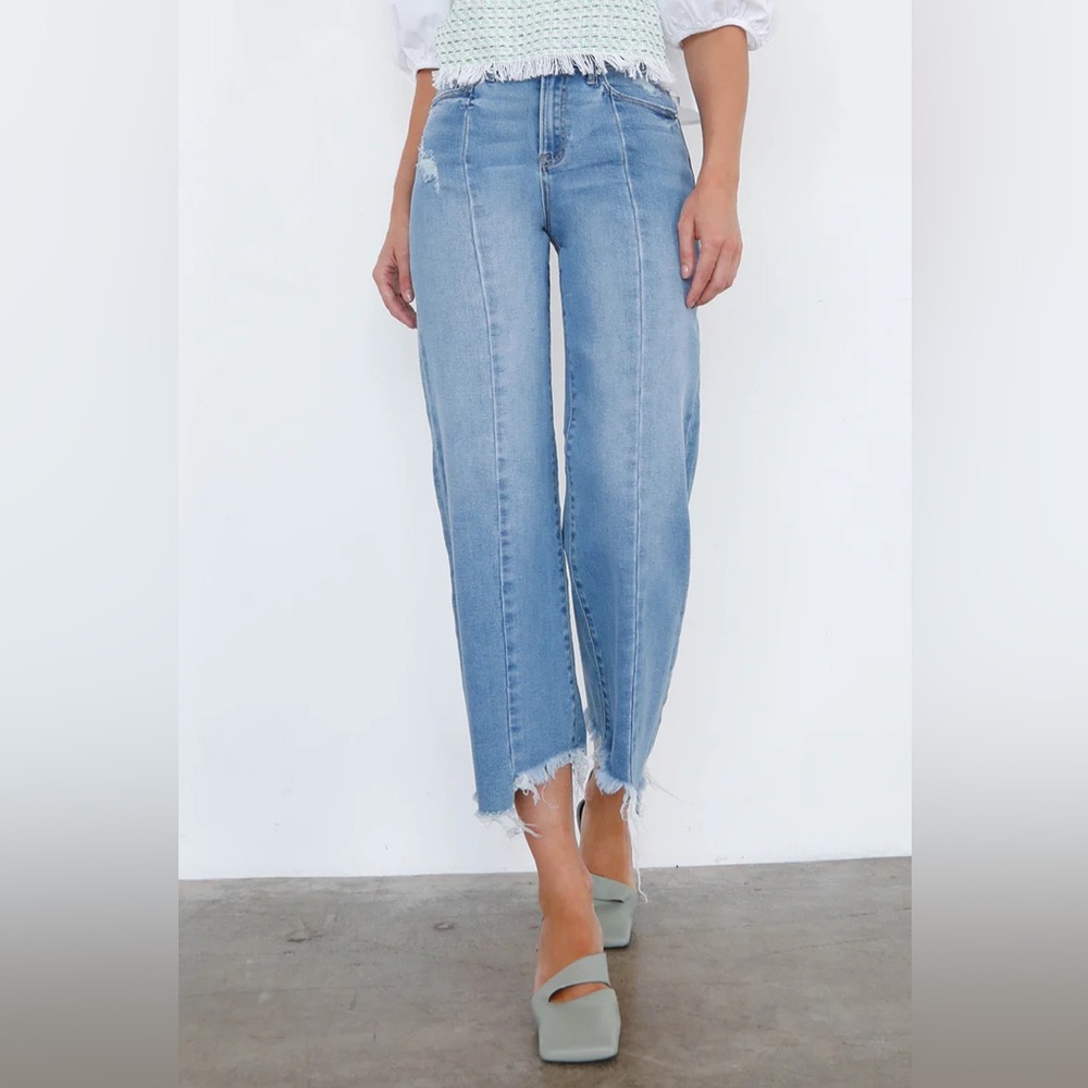 NWT Insane Gene Hi-Rise Ankle Wide Leg Jeans